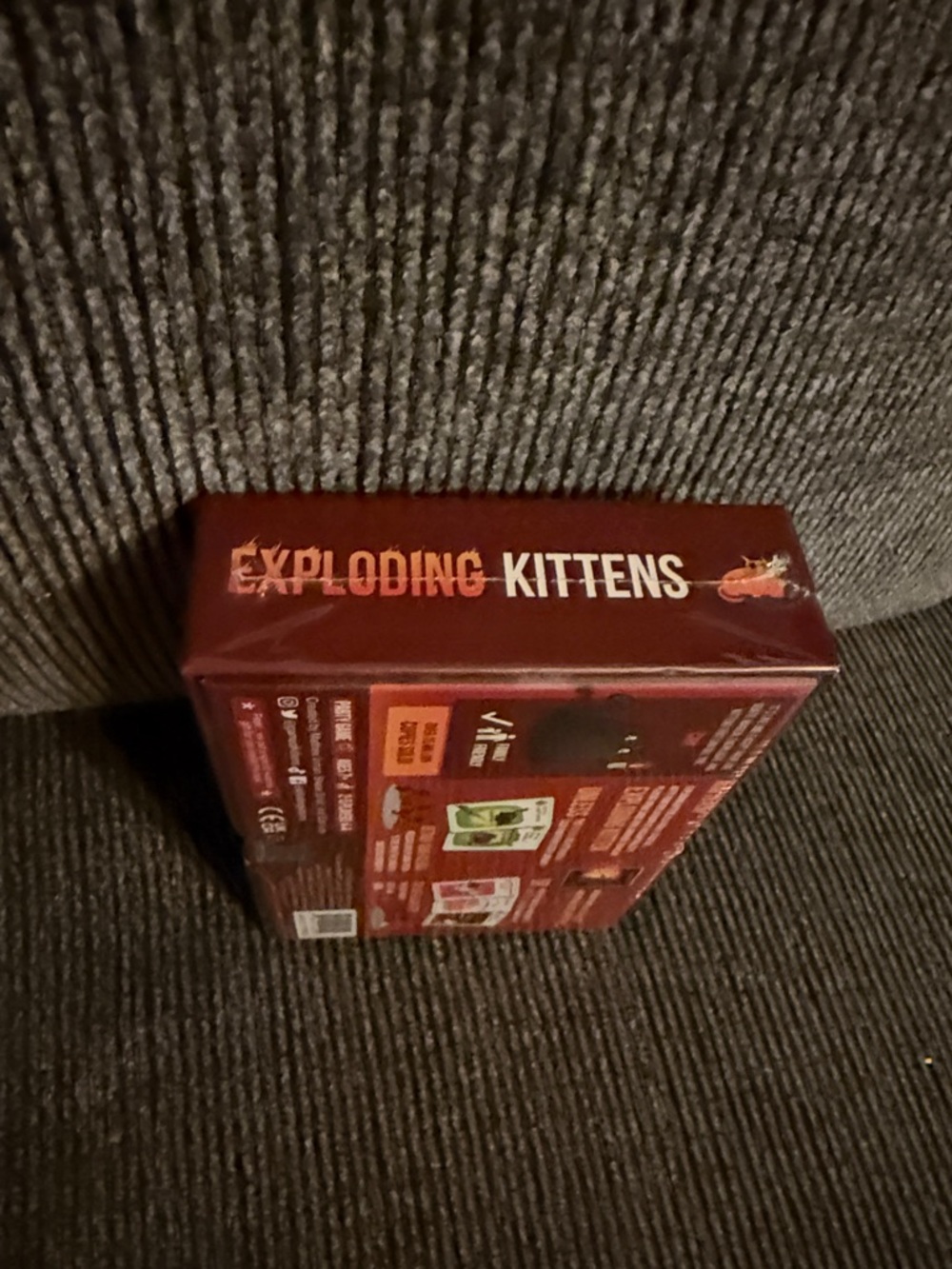 Exploding Kittens Card Game — Red Game Box (Back) - Picture 4 of 5